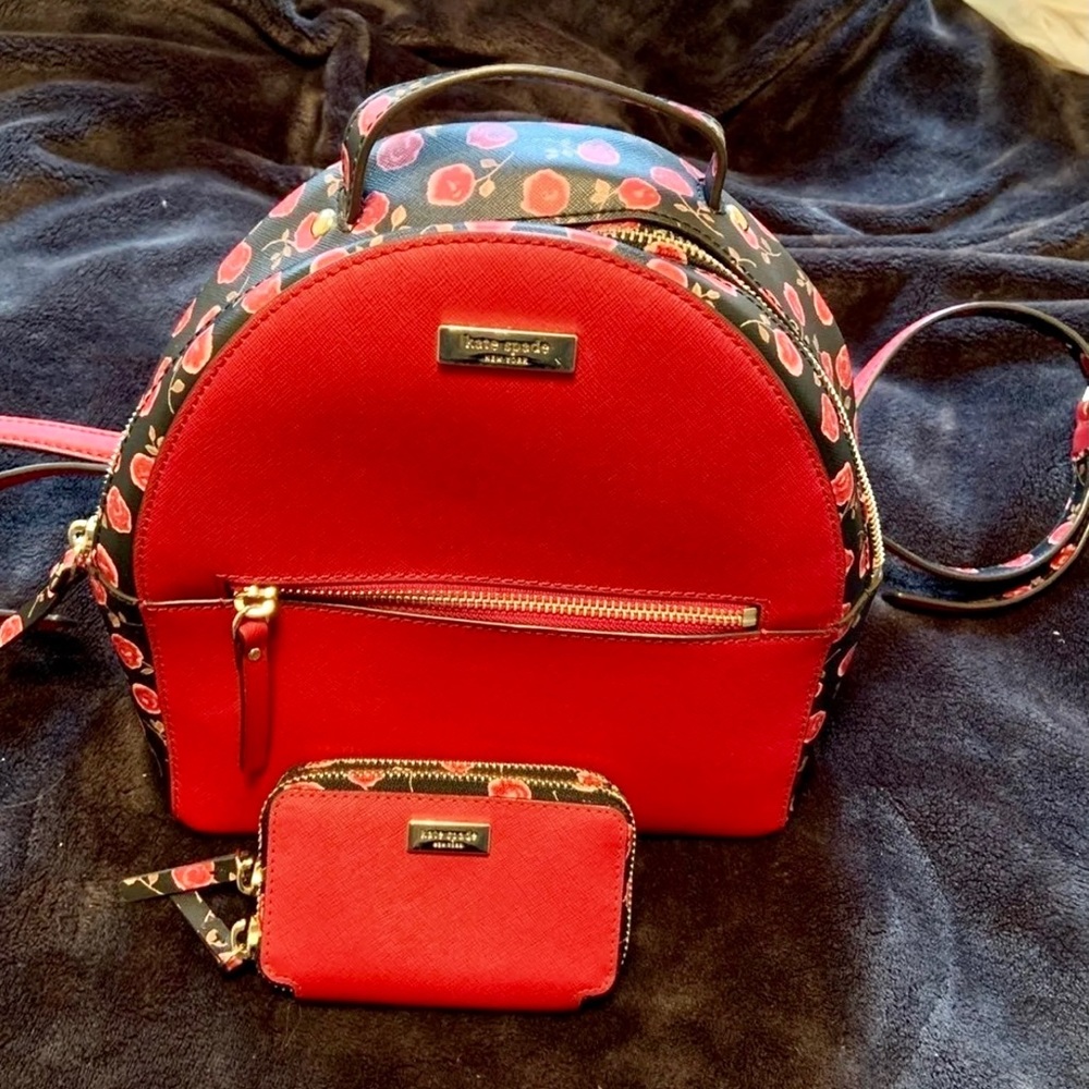 Kate Spade Mini Backpack and Wallet Combo